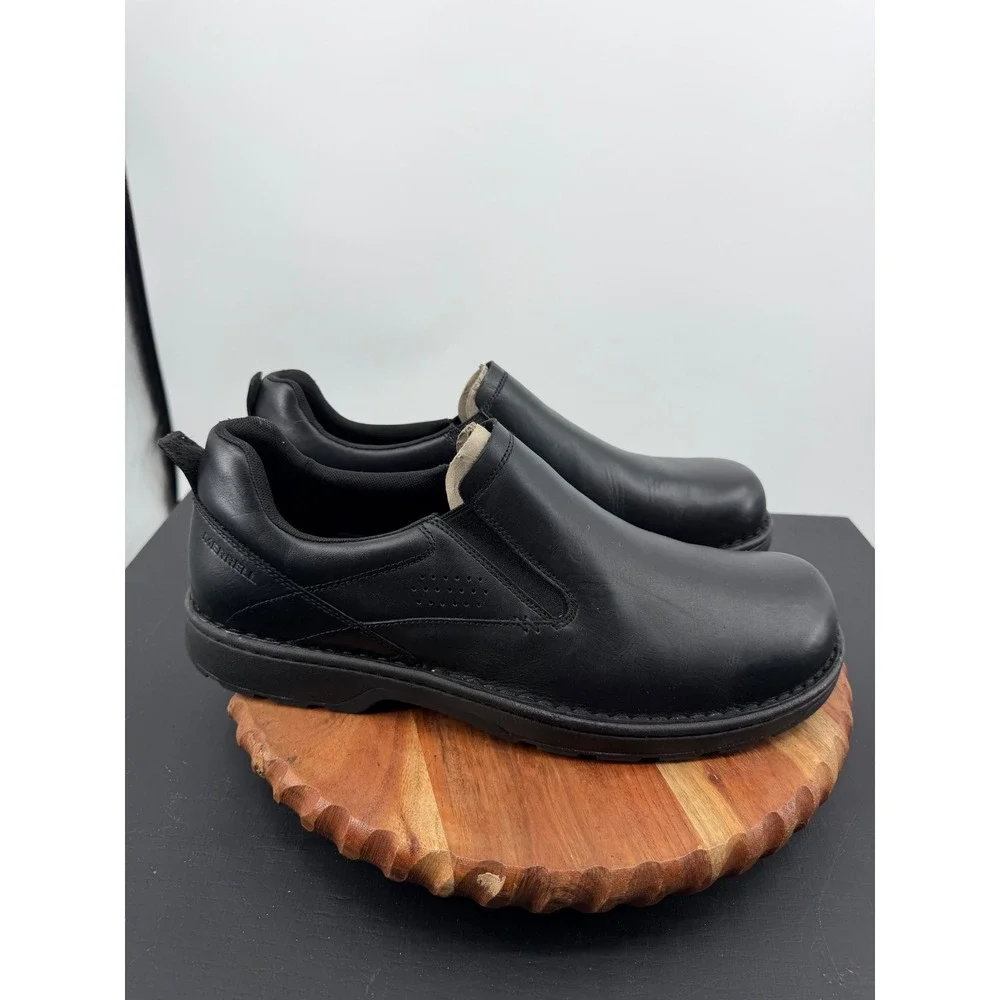 Merrell legend 2 Moc Leather Slip On Shoes Mens 15 Black J500729 Casual Comfort